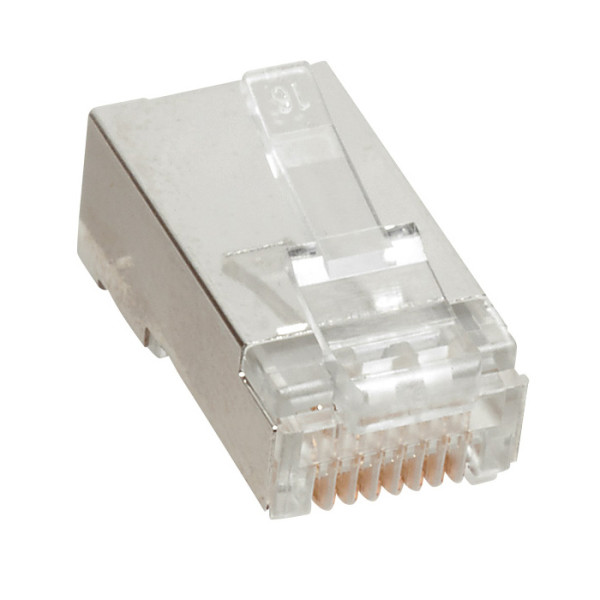 Fiche RJ45 catégorie6 FTP à sertir pour câble rond