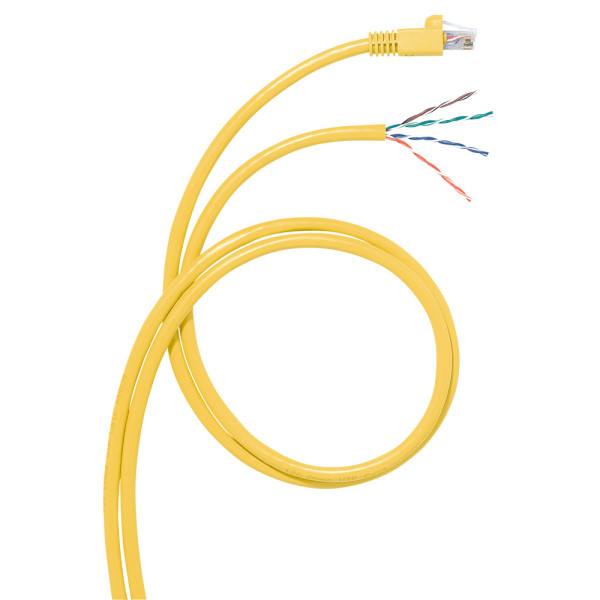 Cordon RJ45 / dégainé - Cat.6A - pour boîte de distribution zone - S/FTP - L. 8 m Legrand