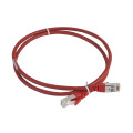 Cordon de brassage RJ45 - lsoh- cat.6a - 100 ohms - s/ftp blindé- l. 1 m -rouge Legrand