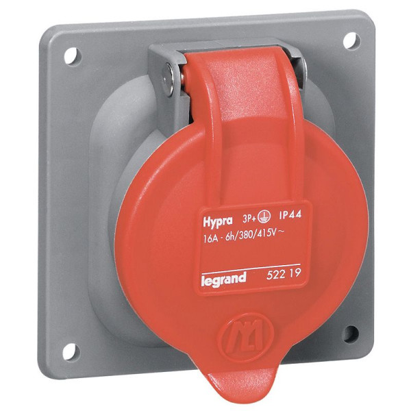 Socle tableau Hypra - IP44 - 63 A - 380/415 V~ - 3P+N+T - plastique