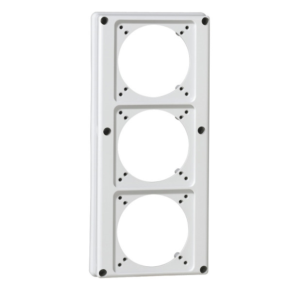 Plastron P17 280x125- recevant 3 socles 16 A - fixation horizontale