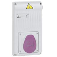 Prise P17 - IP 44 - pour embase haut 220 à 441 mm - 150 VA - sans protection