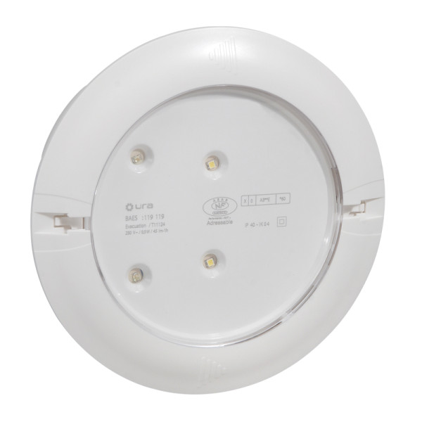 Bloc de secours pour habitation BAEH - Kickspot encastré ECO1 - LEDs 8lm-5h plastique IP40-IK04 - Legrand