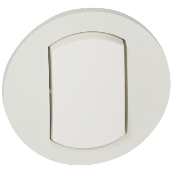 Enjoliveur Legrand Céliane - IP 44 - Blanc - Pour Commandes D'éclairage Simples