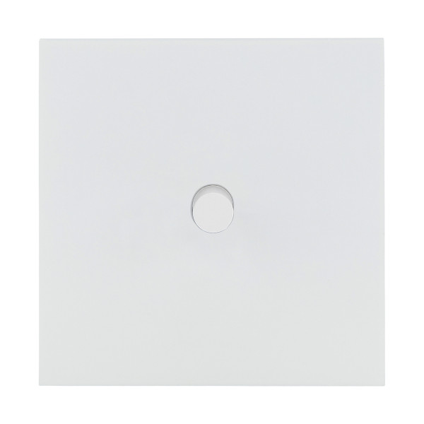 Art d'arnould univers epure poussoir à bouton rond 2a - blanc satin