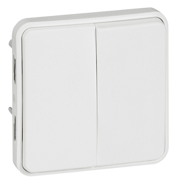 Double va-et-vient Legrand Plexo composable blanc Artic - 10 AX - 250 V