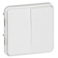 Double va-et-vient Legrand Plexo composable blanc Artic - 10 AX - 250 V