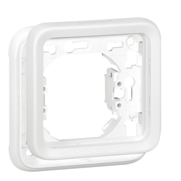 Support plaque Legrand Plexo composable blanc Artic - 1 poste