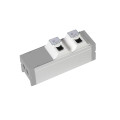 Bloc nourrice 2 rj45 c6 ftp traversee cuivre a cabler