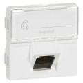 Prise RJ45 Legrand Mosaic - cat.6 - stp - inclinée 45° - 2 mod - blanc - lcs² Legrand