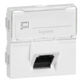 Prise RJ45 Legrand Mosaic - cat. 6a - stp - inclinée 45° - 2 mod - blanc - lcs² Legrand