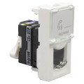 Prise RJ45 Mosaic Legrand - 1 module - 5E - UTP - à clipser - blanc - IP20 - IK04