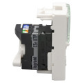 Prise RJ45 Mosaic Legrand - 1 module - 5E - UTP - à clipser - blanc - IP20 - IK04