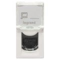 Prise RJ45 Legrand Mosaic - Cat. 6 UTP - 1 mod - blanc - LCS² Legrand