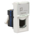 Prise RJ45 Legrand Mosaic - Cat. 6 UTP - 1 mod - blanc - LCS² Legrand