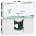 Prise RJ12 Legrand Mosaic - 6 contacts - 2 mod - blanc