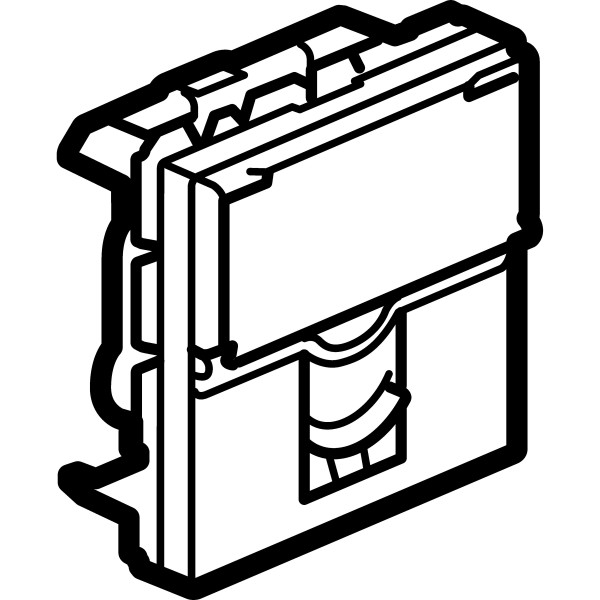 Prise RJ12 Legrand Mosaic - 6 contacts - 2 mod - blanc