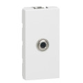 Prise Jack Mosaic Legrand - Femelle - 1 Module - À clipser - Plastique - Blanc - IP40 - IK04