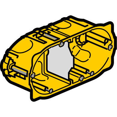 Boîte d'encastrement multiposte Legrand Batibox - Cloison sèche - 2 postes - 4/5 modules - prof. 50