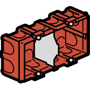 Boîte d'encastrement multiposte Legrand Batibox - maçonnerie - 2 postes 4/5 modules - vert/horiz -prof. 40