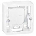 Cadre saillie profondeur 40mm Legrand Mosaic pour 2 modules et support référence 080251