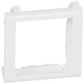 Support pour parois minces Batibox pour Legrand Mosaic - 2 modules - blanc