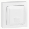 Prise RJ45 Numéris / interrupteur 8 contacts appareillage saillie Legrand complet - blanc