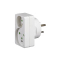 Adaptateur prise de courant 2P+T - brancht 1 fiche 16 A + 1 fiche 20 A sur 1 socle 32 A (étiq) - Legrand