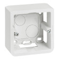 Cadre Saillie Blanc - 2 Modules - Hauteur 40mm