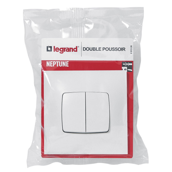 Double poussoir no-nf 6a ba Legrand Neptune