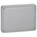 Boîte de dérivation rectangulaire 155x110x74 étanche Legrand Plexo gris/rouge - embout/10 -IP55/IK07- 960°C