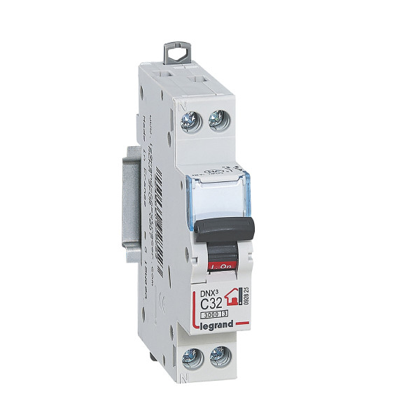 Disjoncteur Phase + Neutre - 32 A - bornes à vis - 1 module