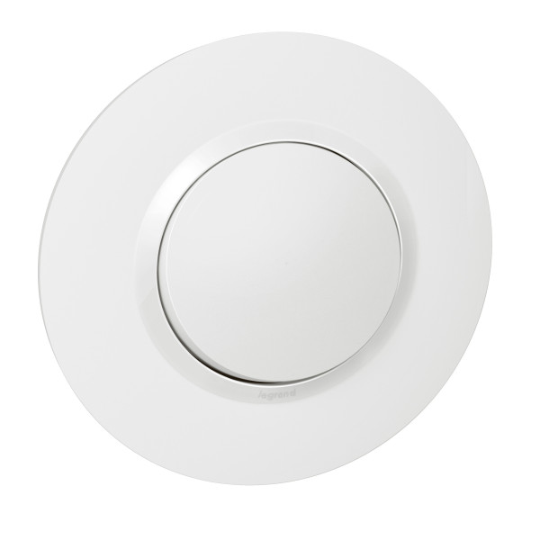 Legrand dooxie bouton poussoir blanc complet deco