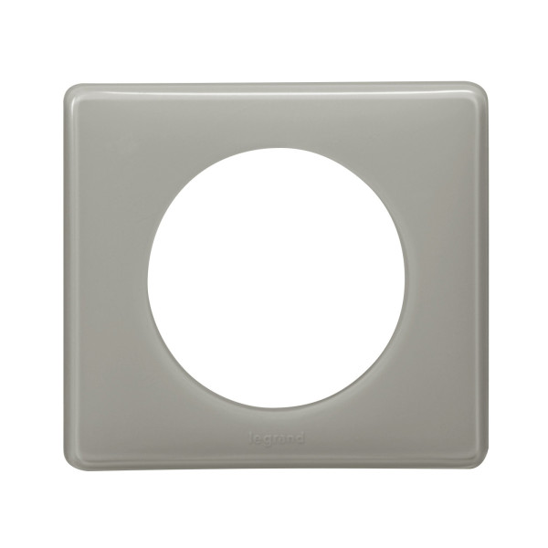 Legrand plaque 1p laque gris perle