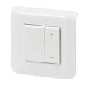 Mosaic interrupteur ecovariateur toutes charges complet griffe blanc