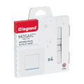 Legrand - lot mosaic 4 va et vient 10a complet a vis blanc