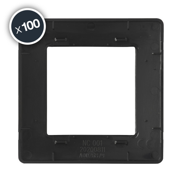 Caly plaque 1 poste noir boite de 100