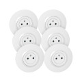 Legrand dooxie lot de 6 prises de courant surface avec terre blanc complet deco