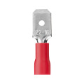 Sachet de 10 clips mâle pre-isolé Debflex rouge dim 6,3x0,8mm