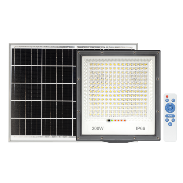 Projecteur solaire 2000lm ip65 + telecommande