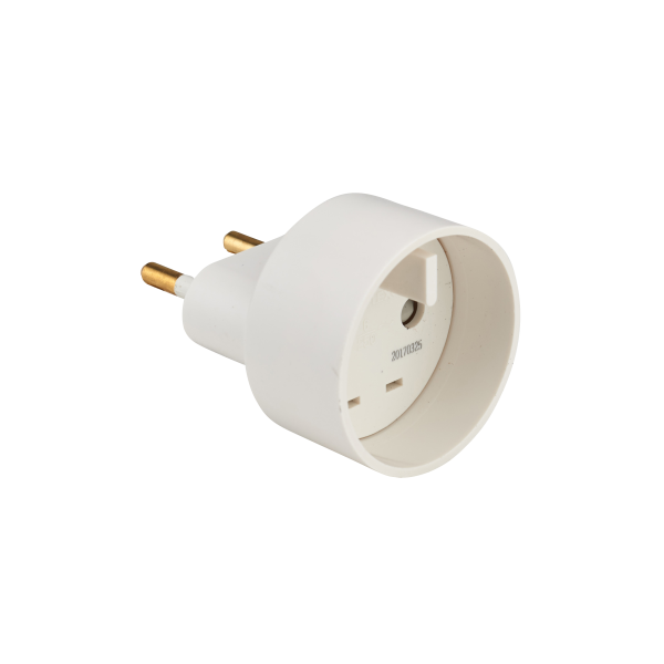 Adaptateur Debflex Europe 10/16a 2p 4mm blanc vrac