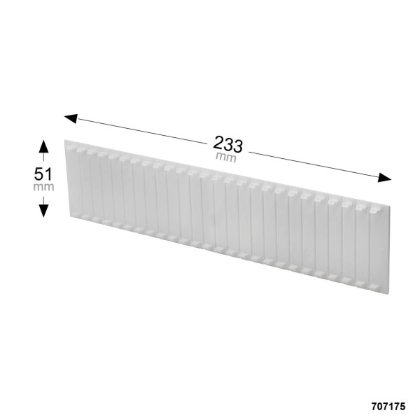 Obturateur pour tableau électrique 13 Modules DEBFLEX