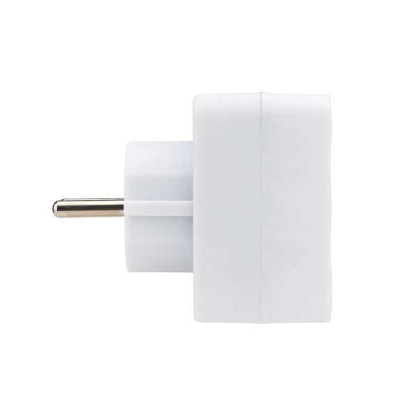 Adaptateur multiprise 3x 2 Pôles + à puits façade 6A blanc vrac