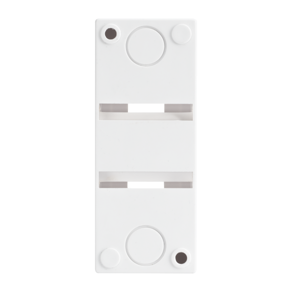 Tableau électrique vide 1 rail/ 2 modules 51x130x63mm blanc