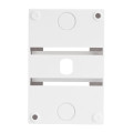 Tableau électrique Blanc 1 Rail 4 Modules DEBFLEX 130 x 84 x 63 mm