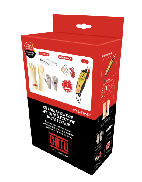 Kit de protection bt, nf c18-510, pour habilitation bs, avec lunettes. - Catu - KIT18510BS Kit de protection bt, nf c18-510, pour habilitation bs, avec lunettes. - Catu - KIT18510BS