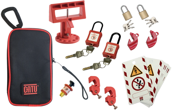 Kit de consignation pour disjoncteurs en accord avec la norme nf c 18-510. - Catu - KITCONSI01D Kit de consignation pour disjoncteurs en accord avec la norme nf c 18-510. - Catu - KITCONSI01D